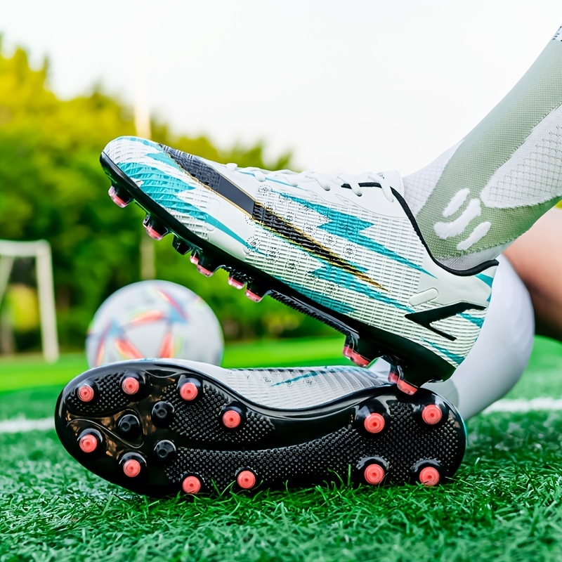 Zapatos de fútbol para hombres, zapato de fútbol de tierra flexible para  deportes al aire libre