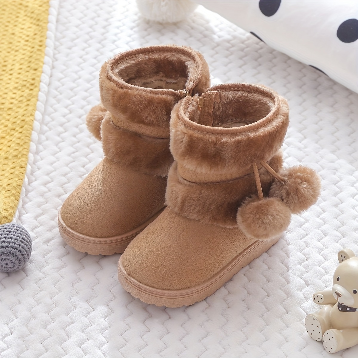 Botas de best sale peluche para niña