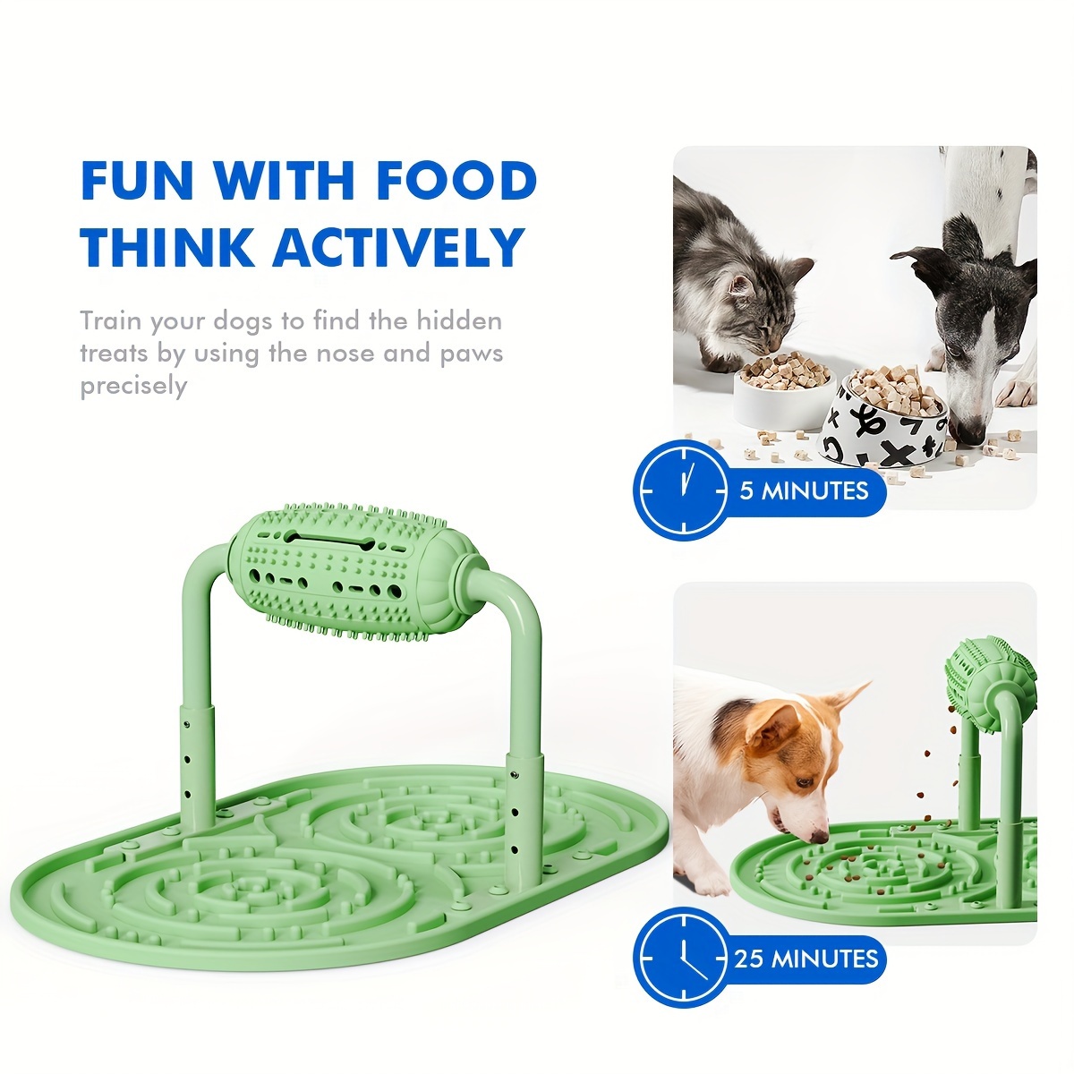 Dog Puzzle Toys Slow Feeder Interactive Puppy Iq Training Food Dispenser  For Cat Dogs - Pet Supplies - Temu