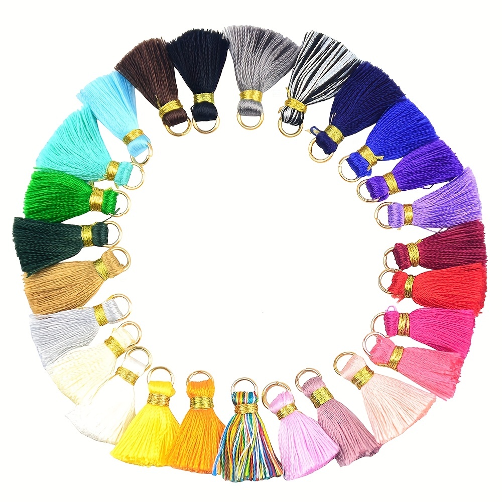 Mini Tassel Multicolor Tassels For Jewelry Diy Earring - Temu