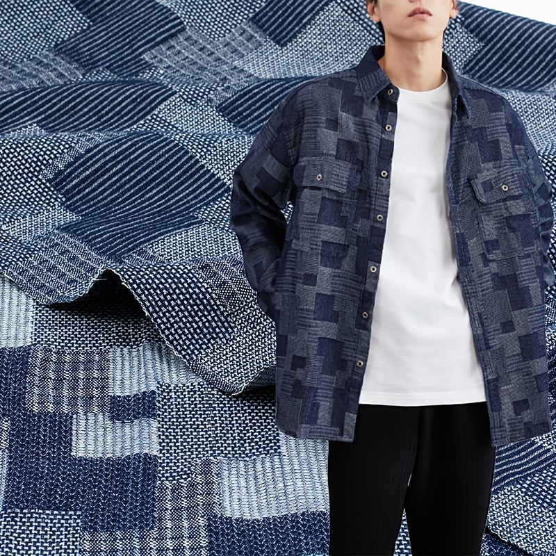 Designer Jacquard Denim Jacket