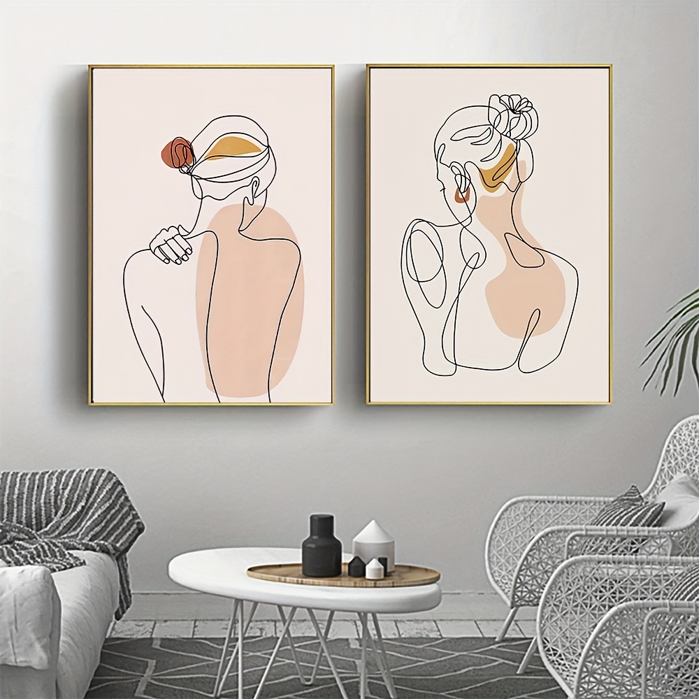 Beauty Salon Canvas Wall Art Painting Modern And Minimalism - Temu