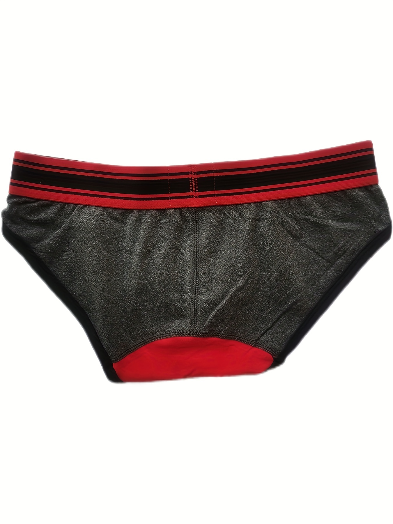 Men's Underwear Faux Leather Panties Sexy Low U Convex - Temu