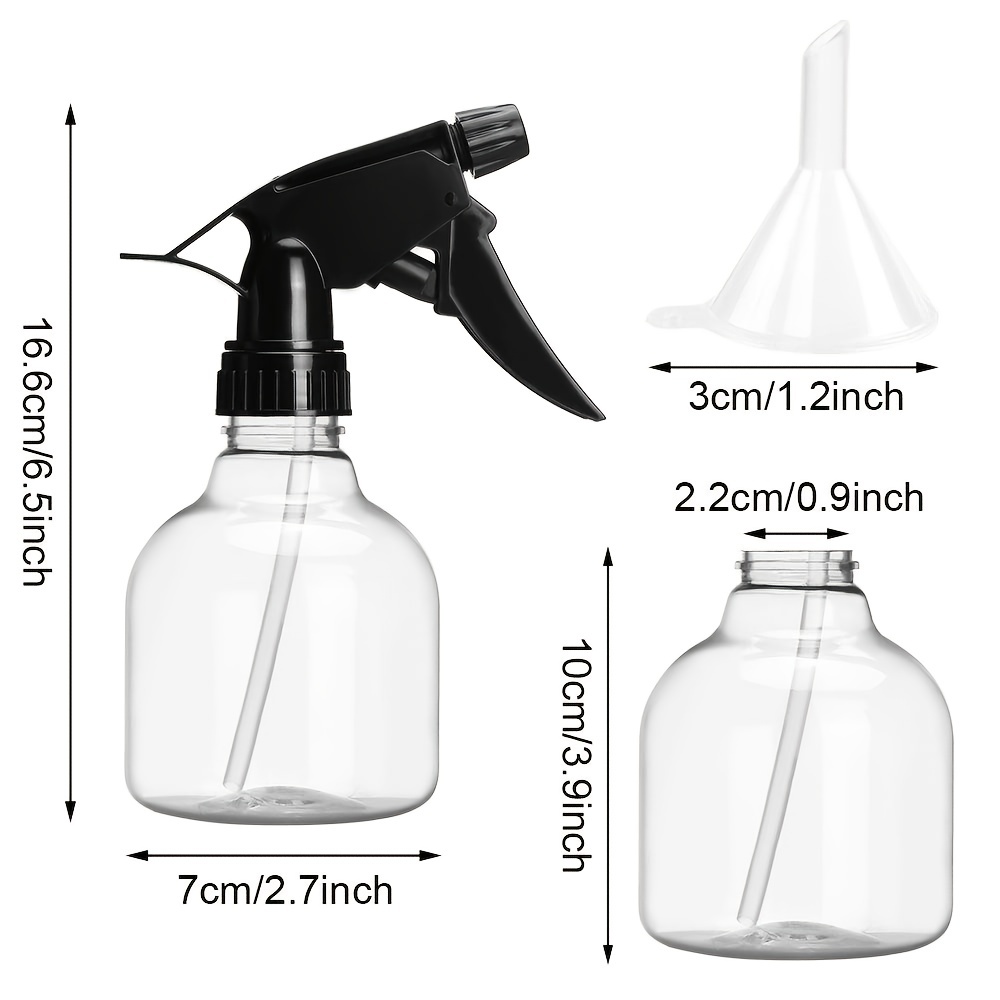 Plastic Spray Bottle, 500ml  Leak Proof, Empty, Trigger Handle,  Refillable, Heavy Duty Sprayer for Hair Salons & Spas, Household Cleaners,  Cooking 