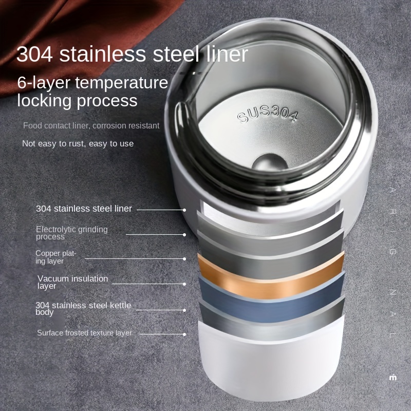 Large Capacity Braised Beaker Vacuum Insulated Stainless Steel 304