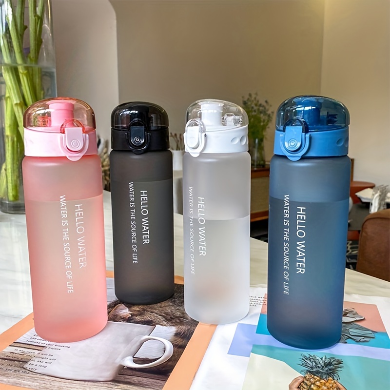 Botella de agua plegable de 600 ml, botella de agua plegable reutilizable  de silicona para acampar, ir de excursión, viajar, deportes de gimnasio