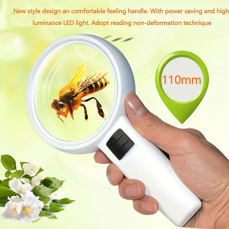 30x Handheld Magnifier Magnifying Glass Double Layer - Temu