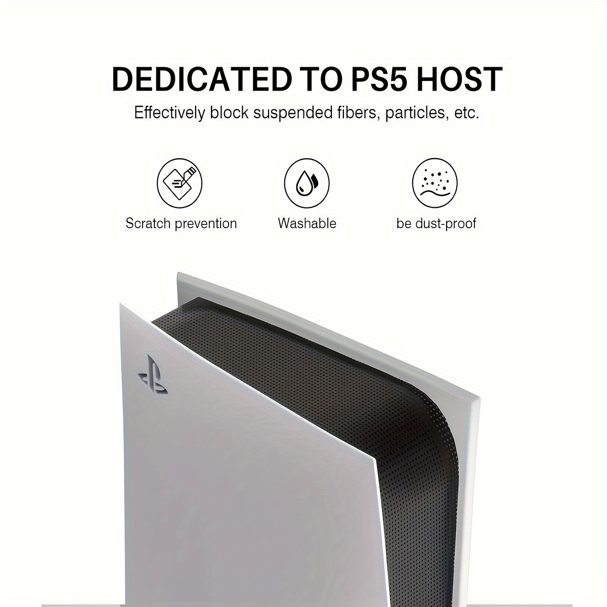 For PS5 Slim Disc Version Console Anti-Scratch Protective Case Cover Plate  Parts