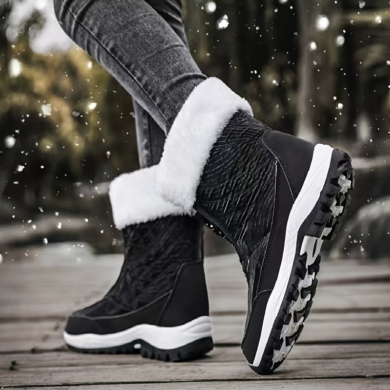 Women's Snow Boots Warm High Top Hiking Boots