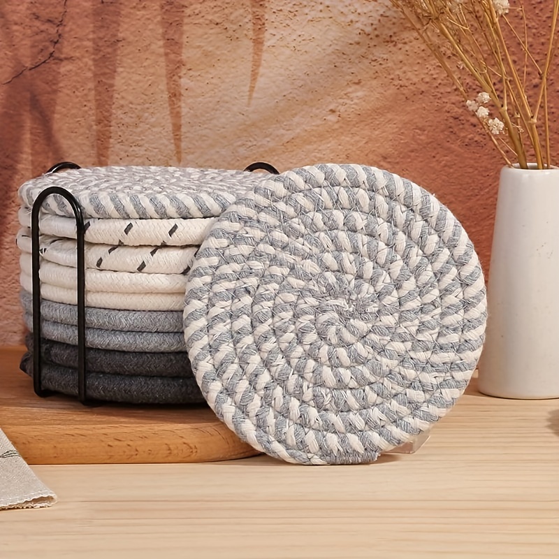 Posavasos De Felpa Hechos A Mano Con Aislamiento Para