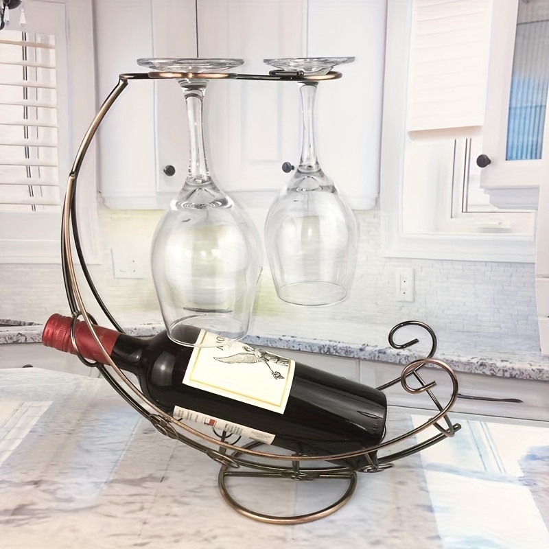 Pirate Ship Wine Glass Holder Metal Goblet Upside Rack - Temu