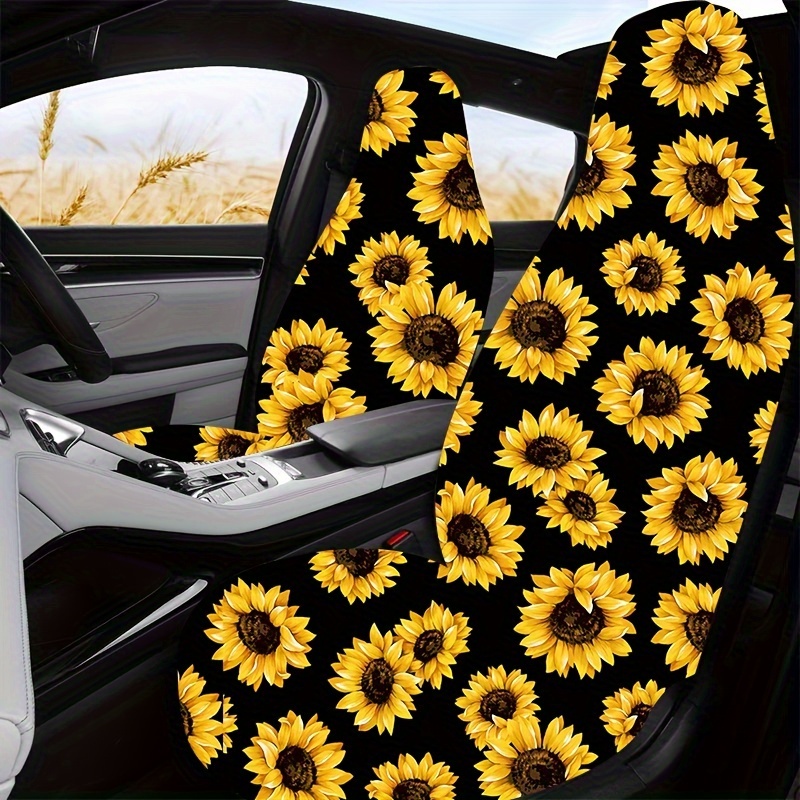 Brighten Car Interior A Creative Sunflower Pattern Seat Temu