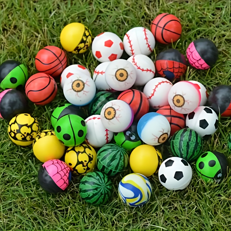 10pcs Outdoor Kleine Sprungballspielzeuge Verschiedene Bunte