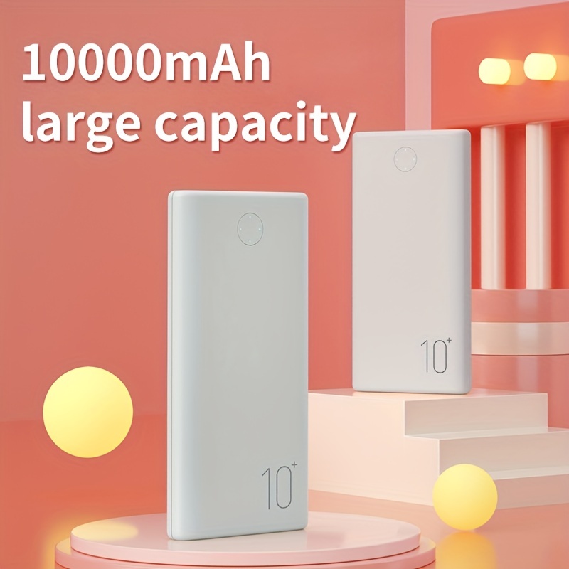 10000mah Portable Power Bank Ultra Slim Usb c Charger Iphone - Temu