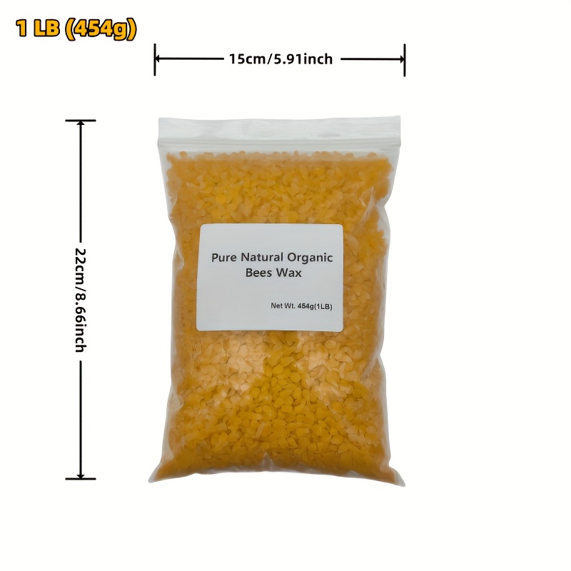 Yellow Beeswax Pellets - Perfect For Diy Candles, Skin Care, Hair Care,  Lotions, Creams, Lip Balm & Soap Making - Temu