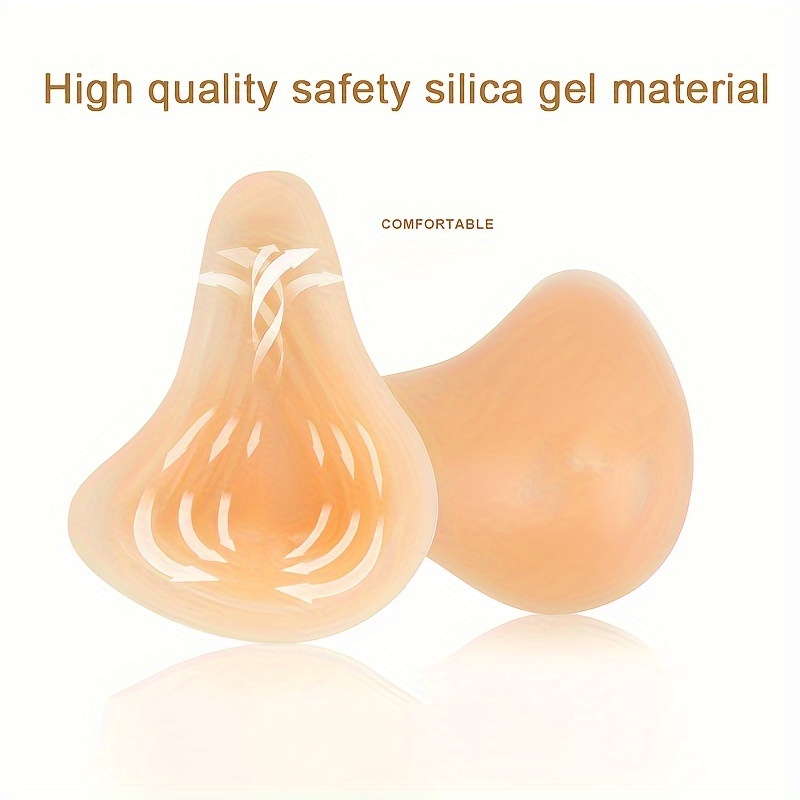 Silicone Bra Insert Pads Invisible Breast Prosthesis Chest - Temu