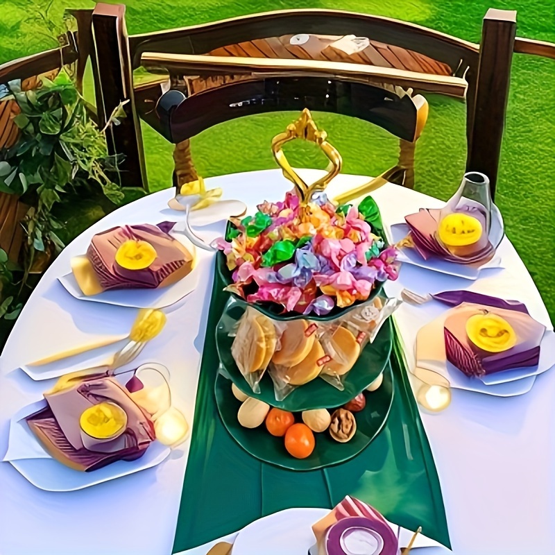 1 Ensemble De Présentoir À Gâteau En Forme De Dôme Avec Couvercle, Plateau  De Présentation Pour Desserts À La Maison, Plateau En Céramique, Couverture  En Plastique, Dessert Aux Fruits De La Famille