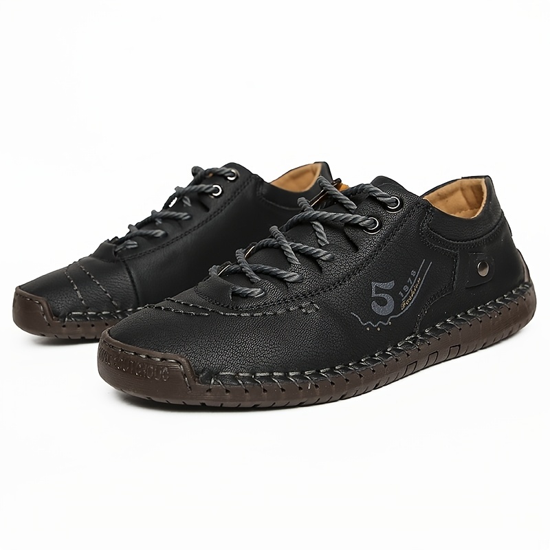 Handmade Genuine Leather Men Sneaker Mens Casual Shoes 