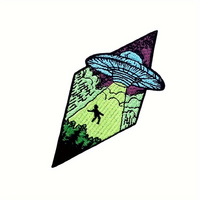 Iron-on Patch Alien Pizza Service Funny UFO Patches, Funny Iron-on Patches,  Food Patches, Iron-on Patches, Space Patches Finally Home 