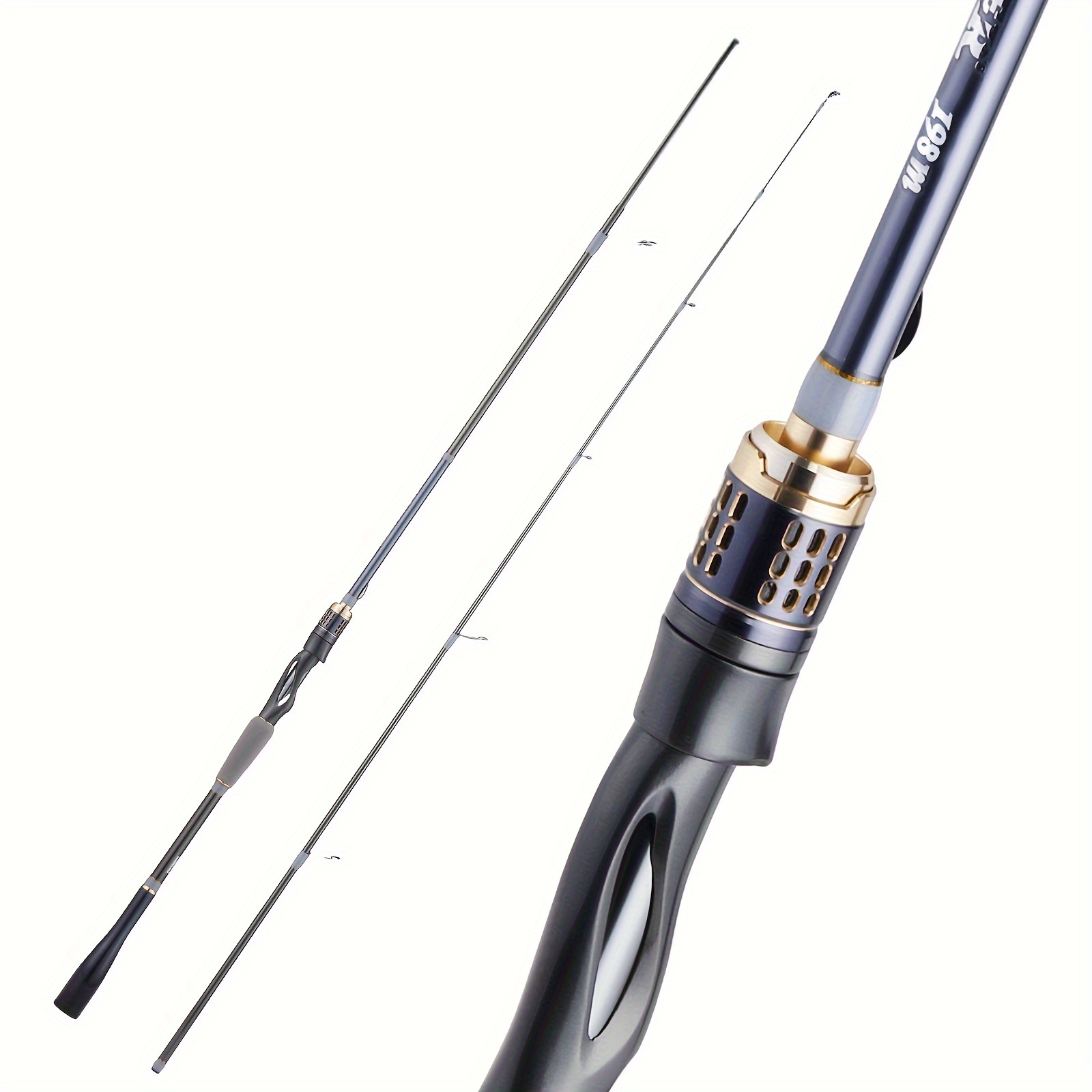 Luxury fishing rod and reel 100 % carbon fiber - casting rod 2.55