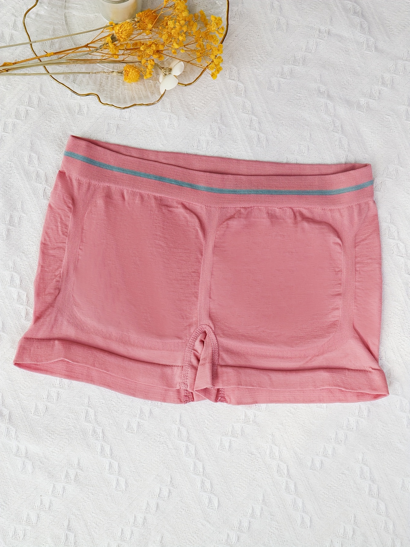 4Pcs Simple Boyshort Panty, Heart Ring Print Stretchy Valentine's Day  Intimates Boxer Shorts, Women's Lingerie & Underwear