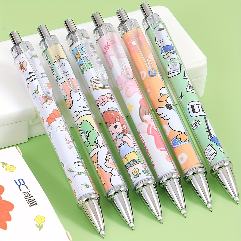 Joli ensemble de stylos gel robot de 4 stylos, stylos kawaii super mignons,  papeterie kawaii mignonne, fournitures scolaires amusantes mignonnes -   France