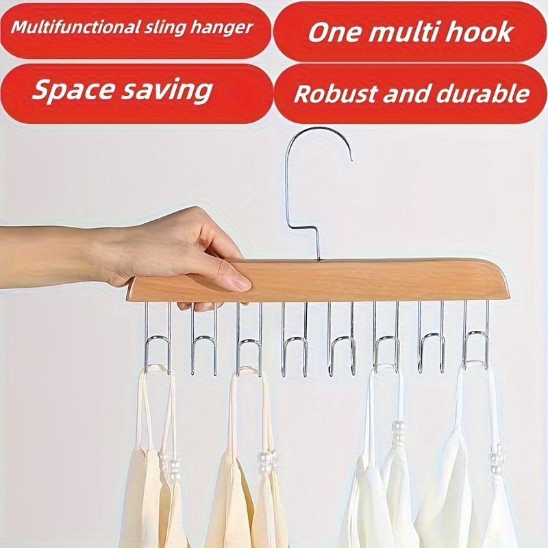 Space-Saving And Multifunctional Bra Storage Rack For Wardrobe Wall Storage  For Women's Slings Scarves Ties