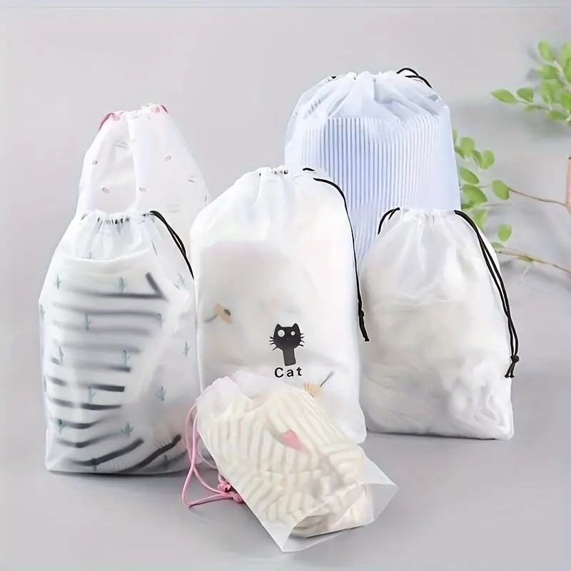 Drawstring Wash Bag Underwear Sock Storage Bag Travel - Temu