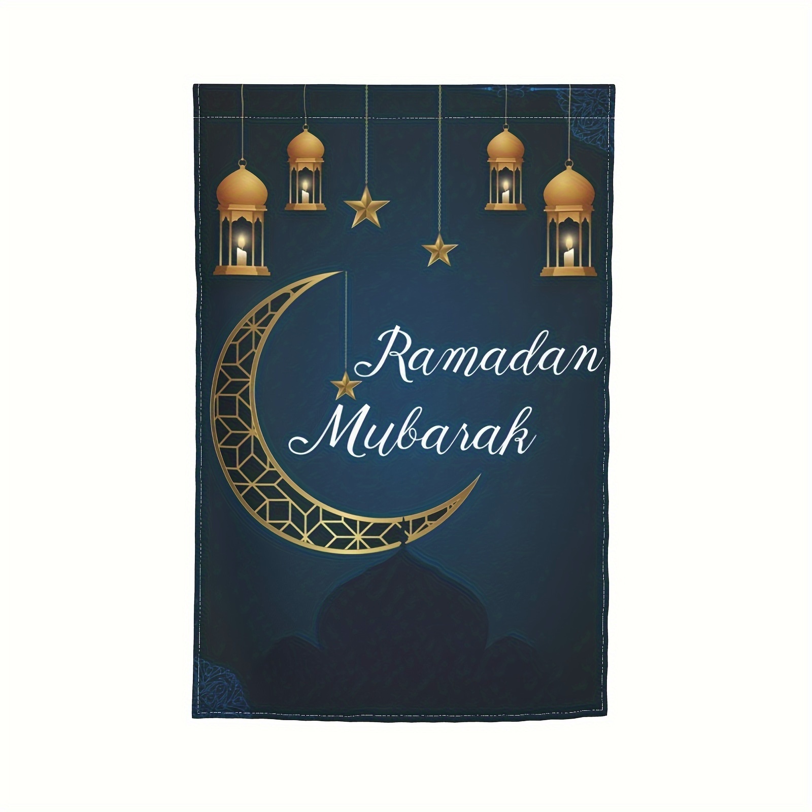 1pc, Ramadan 2024 Garden Flag, Double-sided Garden Outdoor