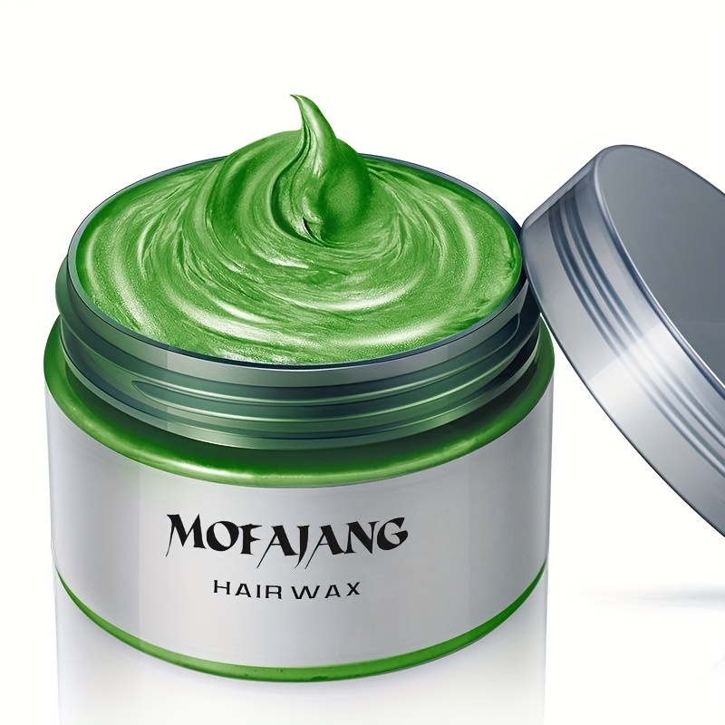  Temporary Green Hair Color Wax, EFLY MOFAJANG Instant Hairstyle  Cream 4.23 oz Hair Pomades Hairstyle Wax for Men and Women (green) : Beauty  & Personal Care