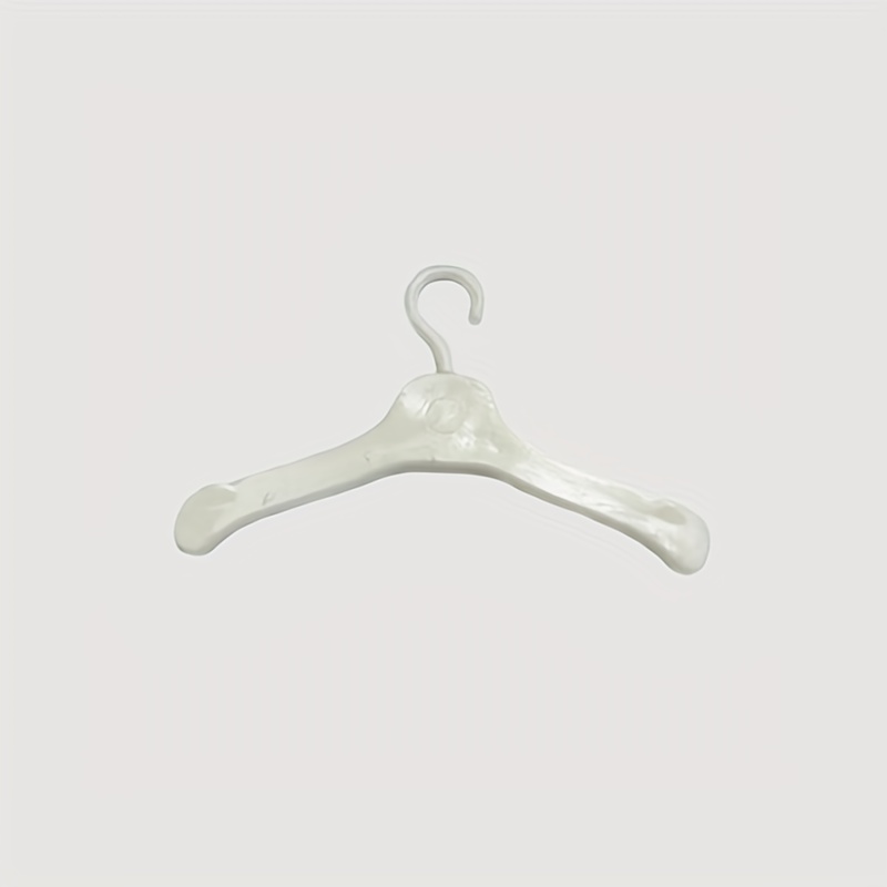 50 7 Large Hook White Plastic Doll Clothes Hangers for 18 inch dolls