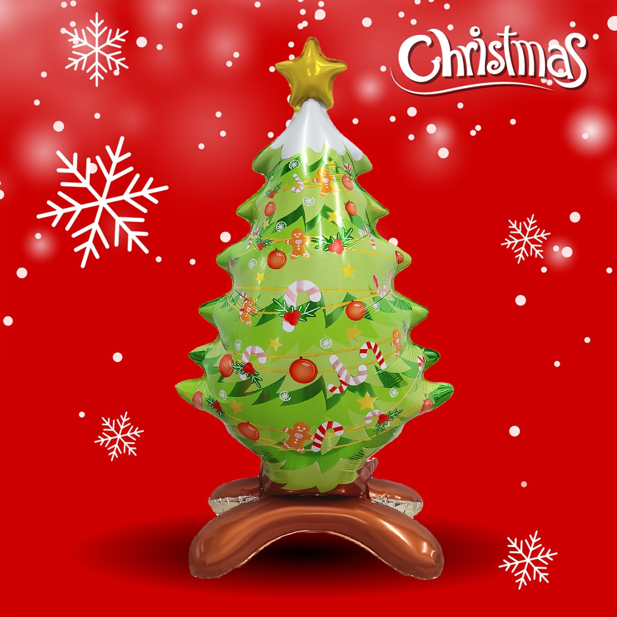 1個 クリスマスバルーン クリスマスツリーバルーン サンタクロース