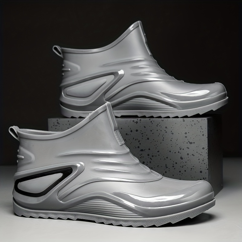 Botas Lluvia Tobillo Hombre, Zapatos Lluvia Impermeables Antideslizantes  Resistentes Desgaste Trabajar Aire Libre Pescar - Calzado Hombre - Temu