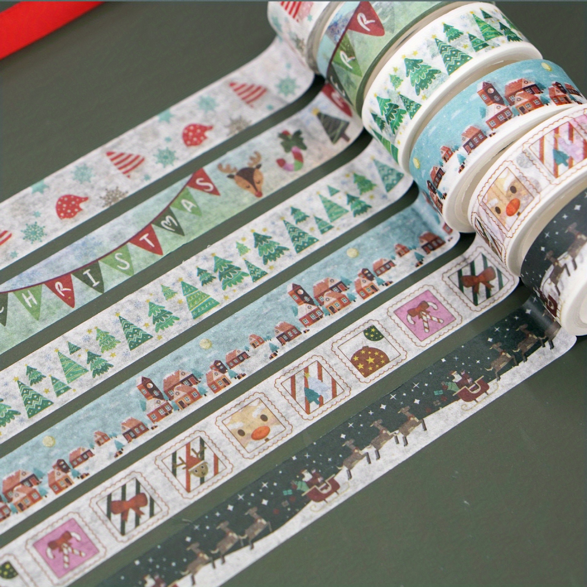 Tape - Christmas Decorative Washi Tape Set (6 Rolls)