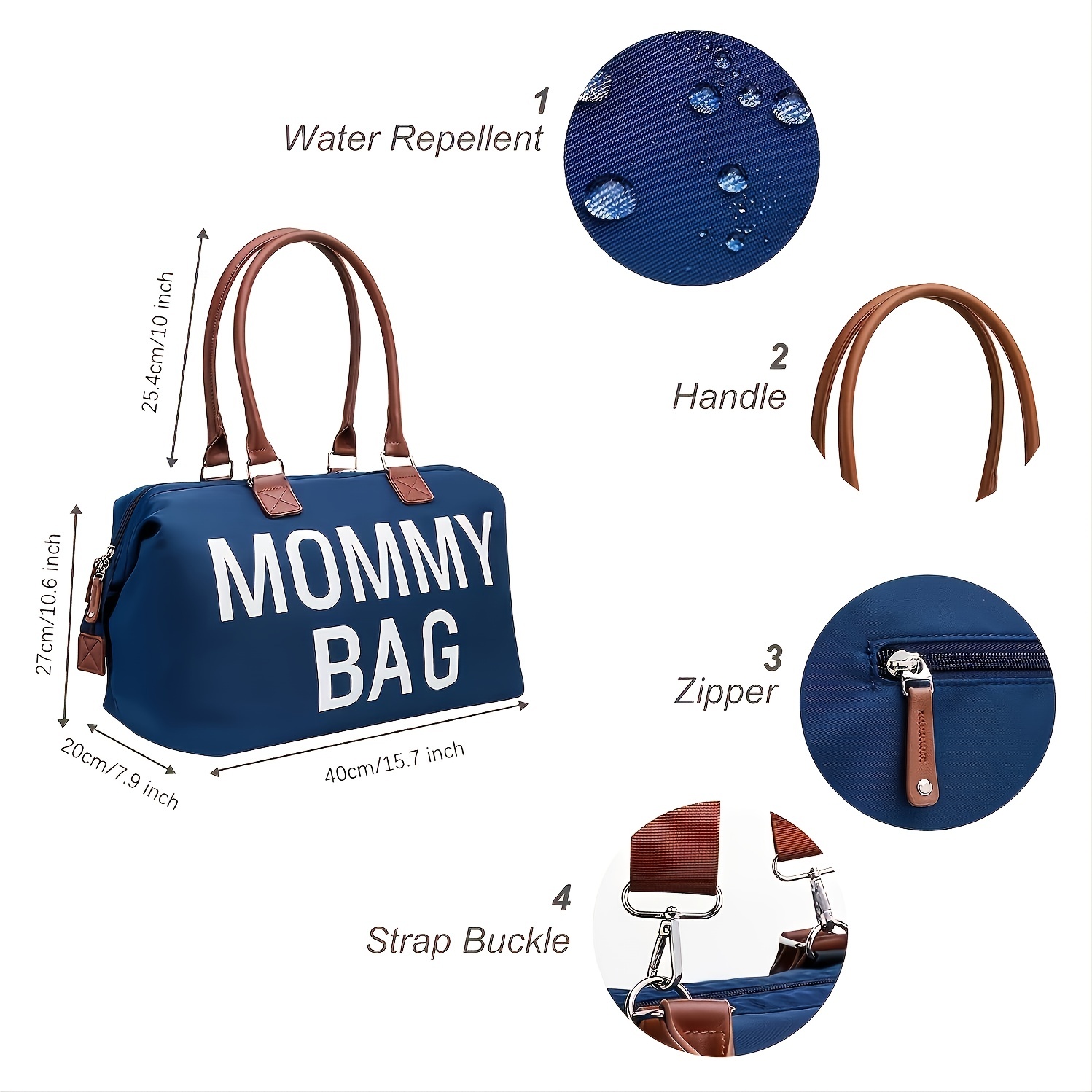 Cute Mommy Bag Maternity Baby Diaper Bags for Mom Pram Stroller