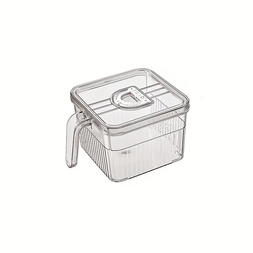 1pc Transparent PET Timing Refrigerator Fresh keeping Box