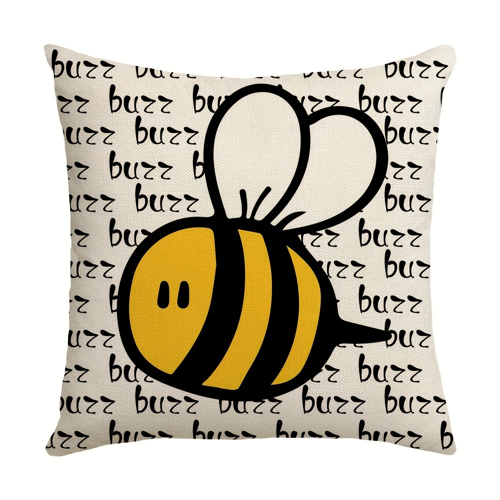 Bee, Honey Bee, Pillow Cover, Pillow, Farmhouse Decor