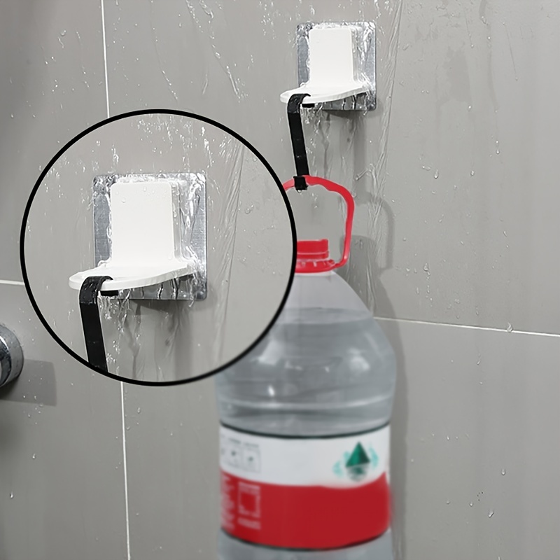 5pcs Wall Shampoo Rack Self Adhesive Shower Gel Hook Soap Holder