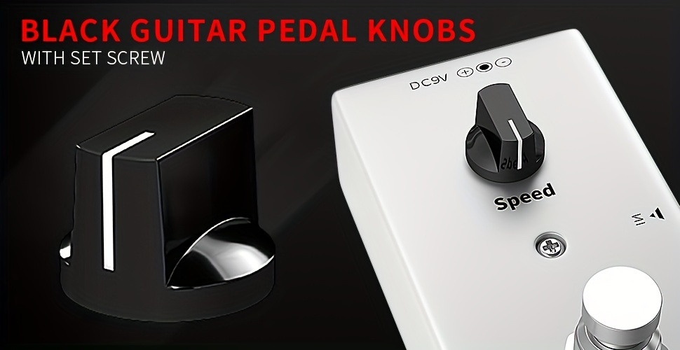 Guitar Pedal Knobs Black Color Control Amp Effect Pedal Knob - Temu