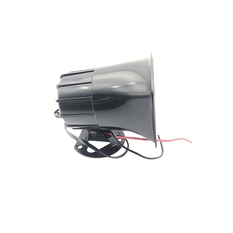 12V Car Alarm Megaphone Horn Siren Speaker microphone System 6 Sound  Loudspeaker
