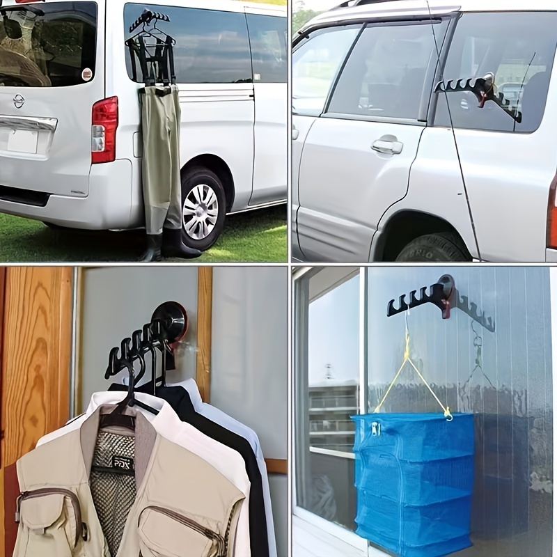 1pc Car Fishing Rod Holder - Fishing Pole Holders Suction Window |  Adjustable Vehicle Fishing Rod Rack Holder Easy To Move For Van, SUV,  Fishing