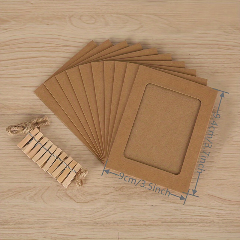 Paper Photo Frame Diy Kraft Paper Picture - Temu