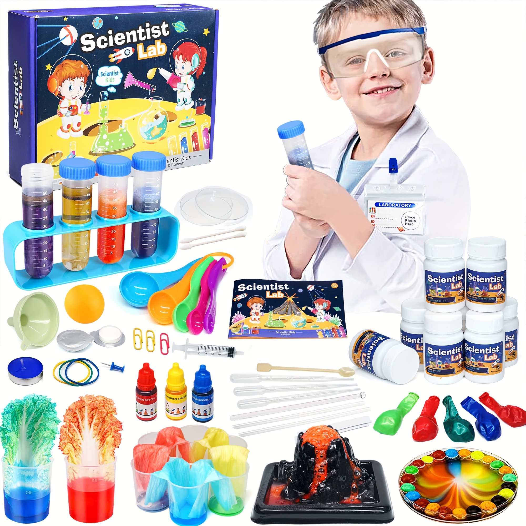 Children's Chemical Toy Kit Stem Science Education Desktop Learning Toys,  Plastic Measuring Cup With Graduation, Liquid And Dry Measuring Cups,scientific  Experimental Tools - Temu