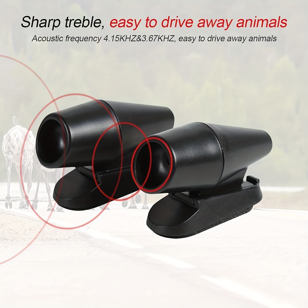 Deer Whistles Wildlife Warning Device Animal Sonic Alert Car Safety  Accessory