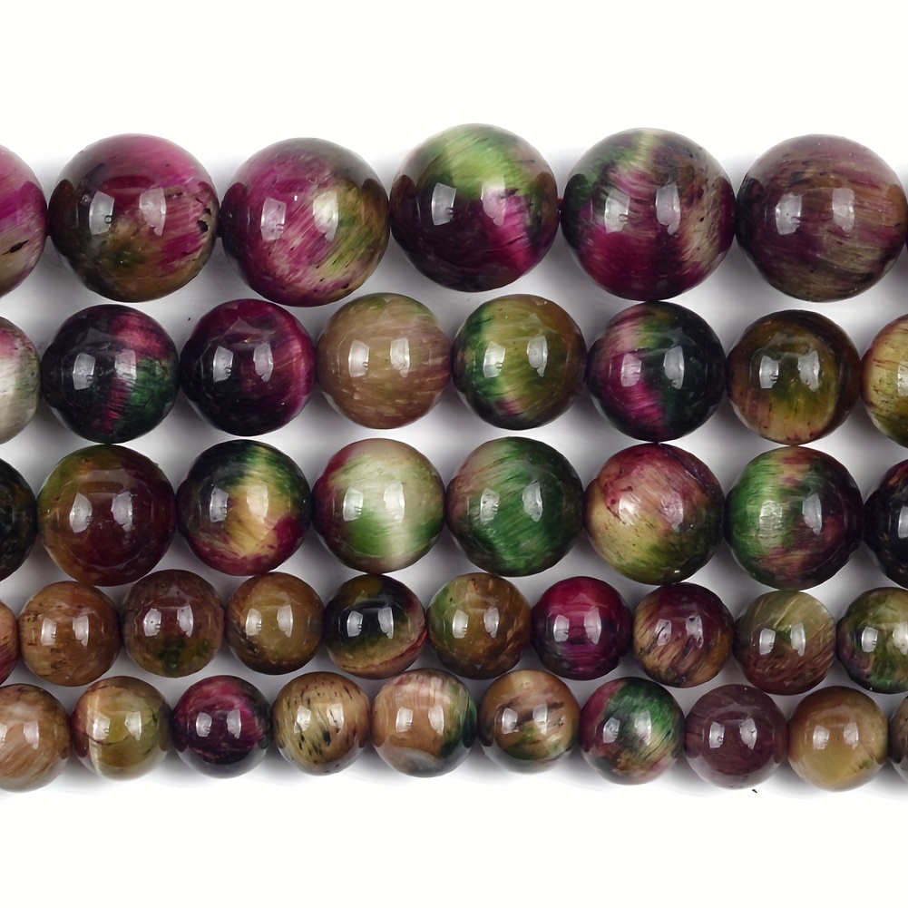 28 35 45 59 88 шт. натуральных разноцветных бусин из тигрового глаза, круглых, свободных разделительных бусин для изготовления украшений, 4 6 8 10 12 мм, для самостоятельных браслетов и ожерелий, для подарков, детали 5