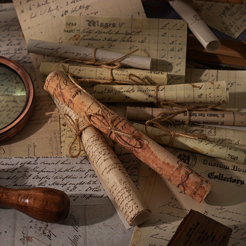 ジャンクジャーナル素材として♪ビンテージ　とても古い書類 ジャンクジャーナル素材として♪ビンテージとても古い書類