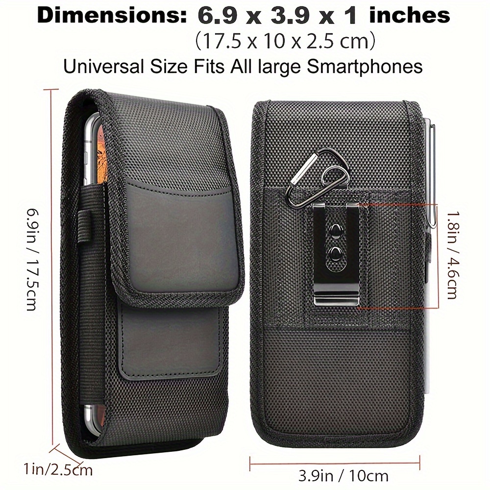 

Cell Phone Holster Suitable For Samsung Galaxy S23 Ultra S22 S21 S20+ S10 S9 Note 20 A14 A21 A51 A71 A02s A12 A32 A42 A52 A13 Iphone 13 14 Pro Max 12 11 Xr 7 8, Nylon Belt Clip Holster