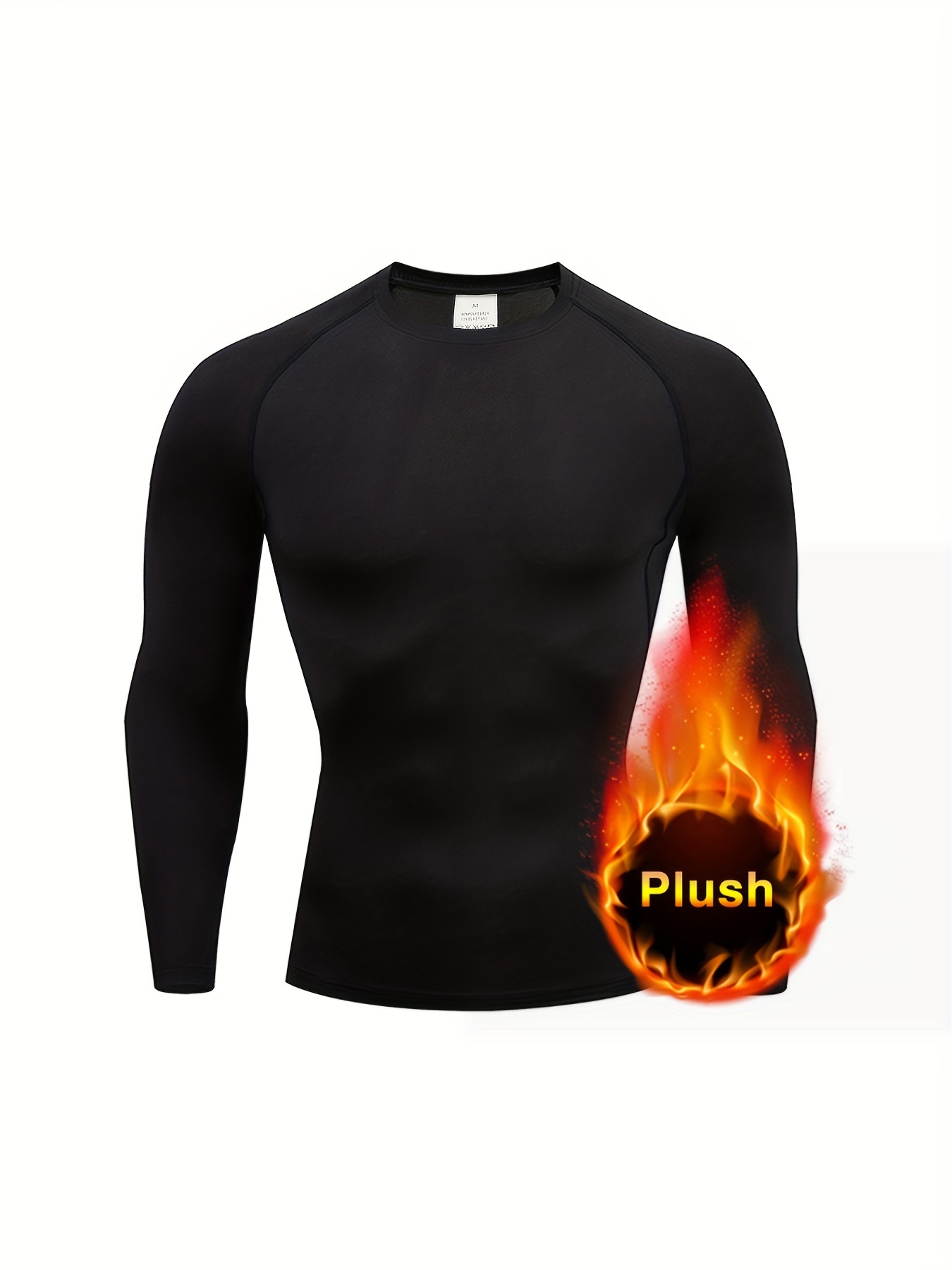 Solid Flash Drying Compression Shirts Men Thermal Long - Temu