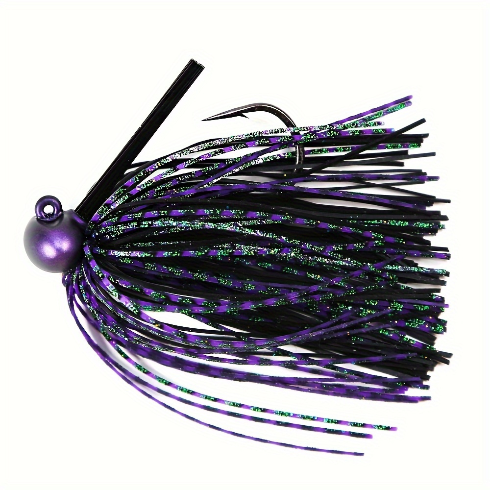 Swim Jig Fishing Lures Rubber Flipping Jig Weedless Skipping Jig Kit Bass  Fishing Tungsten Jig Head and Silicone Skirt