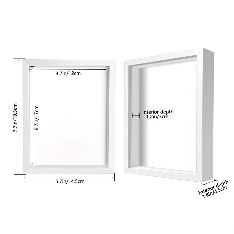 8x8 Shadow Box Frame Display Case with Letter Stickers, 3D Picture Frame,  Display Case Box for Memorabilia, Baby Items, Wedding Memories, Crafts,  Tickets and Photos